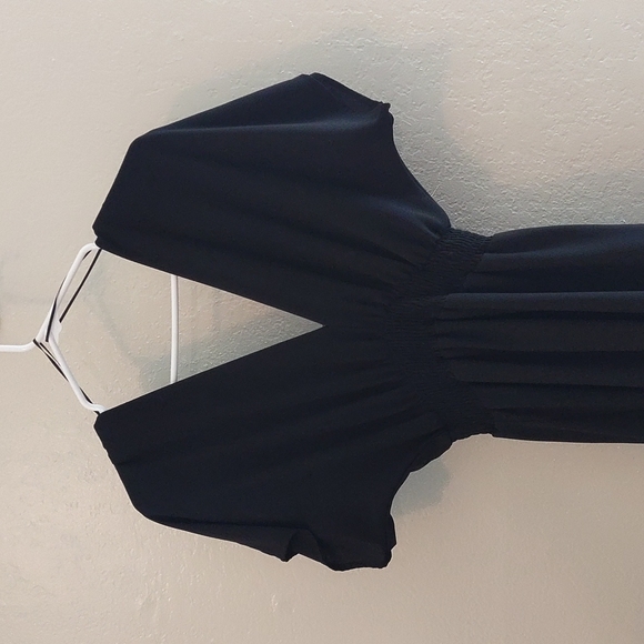 Women's black size small high low ruffle dress - Picture 6 of 7